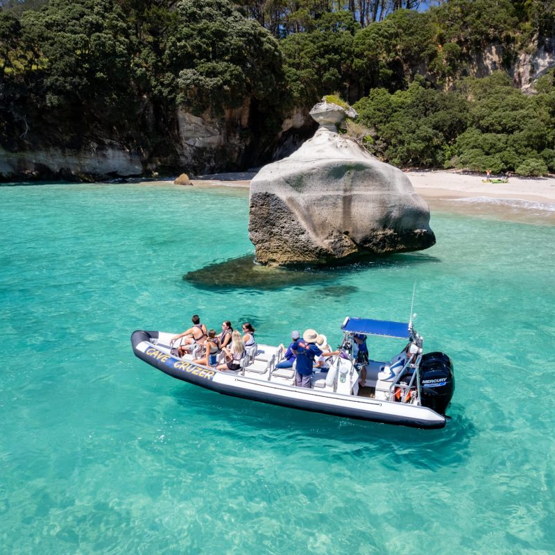 a small boat in a pool of water
